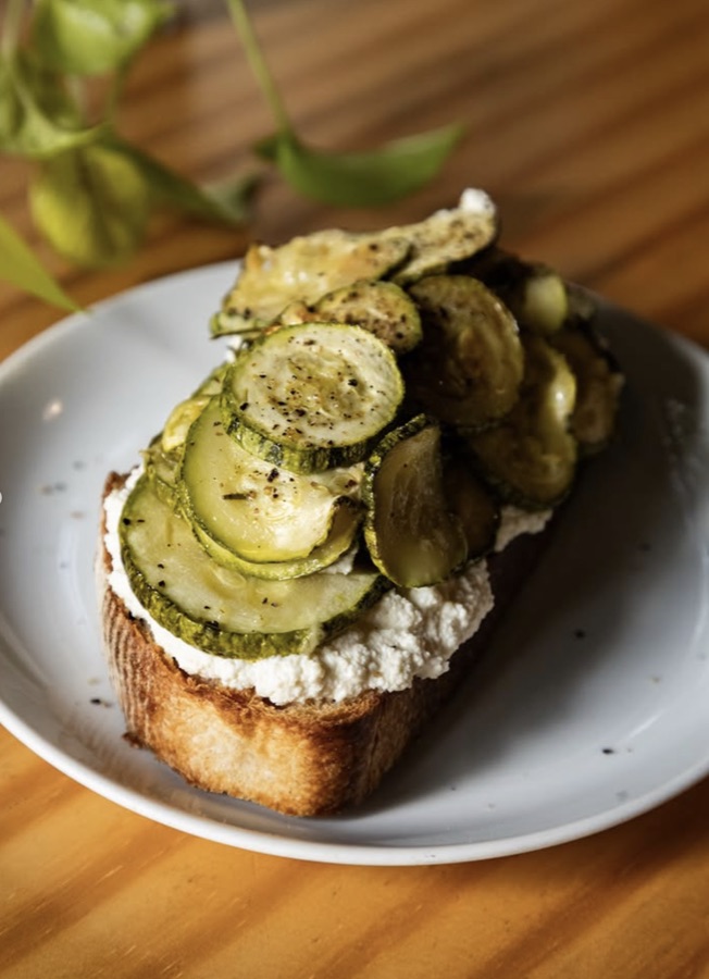 tostada de abobrinha